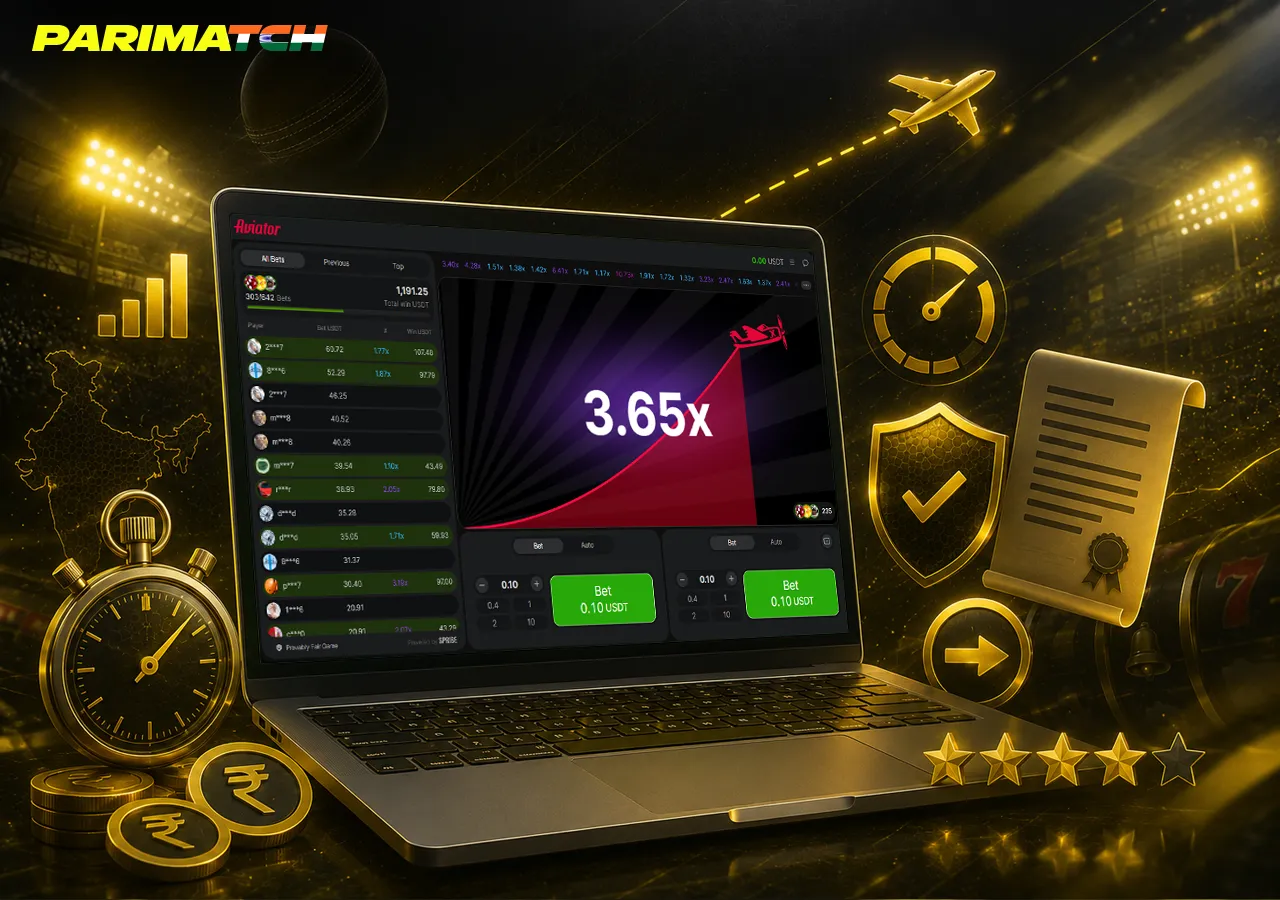 Testing method on laptop with payout timer, bonus checks and fairness review elements